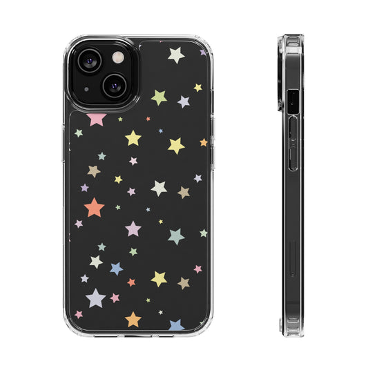 Pastel Stars Clear Phone Case